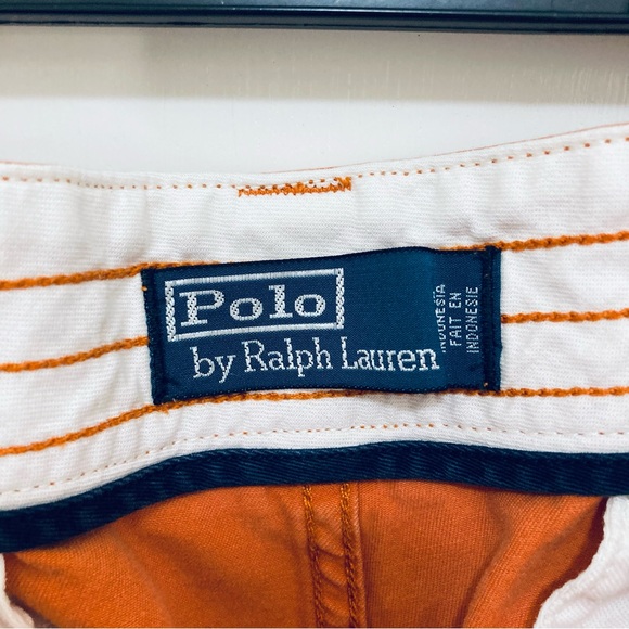 Men’s Orange, Cotton, Cargo Shorts, brand Polo by Ralph Lauren. - Picture 8 of 13